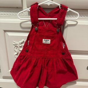 OshKosh Red Velvet Jumper - 18M